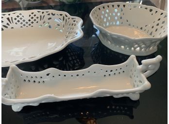 White Candy Dish Collection