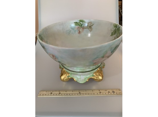 Floral Bowl With Stand