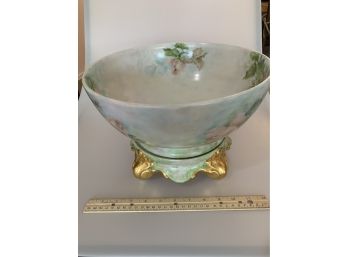 Floral Bowl With Stand