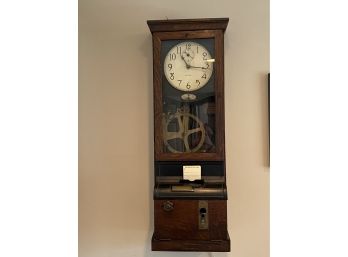 Antique Time Clock From Brooklyn NY C.  1920s