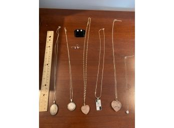 Lot Of Necklaces, Earrings (some Sterling)