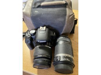 Canon Rebel Digital Camera & Extra Lens With Case