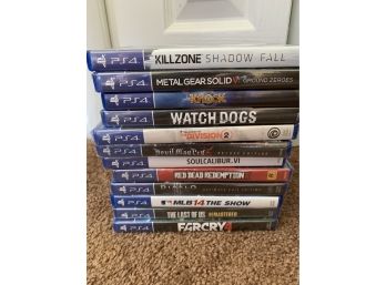 Lot Of PS 4 Games