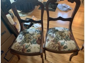 Pair Of Antique Boudoir Chairs