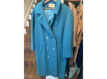 Vintage Vibrant Blue Coat