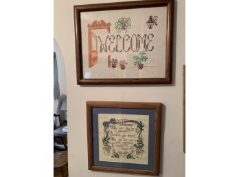 Vintage Cross Stitch (2) Welcome