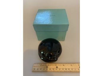 Tiffany Black Cat Trinket Box