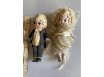 Vintage Bride & Groom Dolls