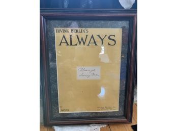Irving Berlins Always With Signature