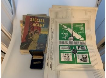 Lot Of Vintage Train Collectibles