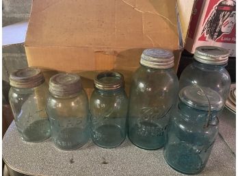 Lot Of Vintage Mason Jars About- 20 Total