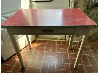 Vintage Red Formica Table