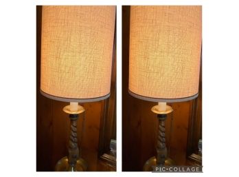 Pair Of Vintage Lamps