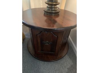 Solid Wood Round End Table
