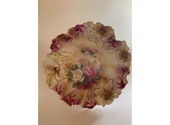 Rose Plate With Stand
