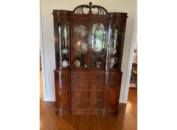 Beautiful Antique  Lighted China Cabinet