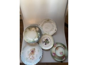 Blues And Greens Floral Plate Collection