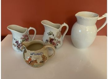 Lot Of 4 Small Pitchers