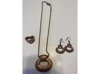 Copper Jewelry Set