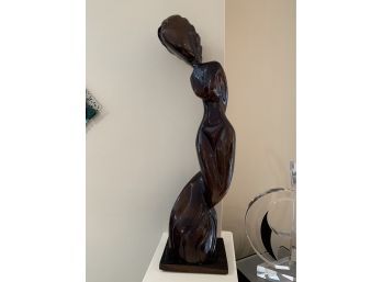 Swaying Lady Wooden Sculpture