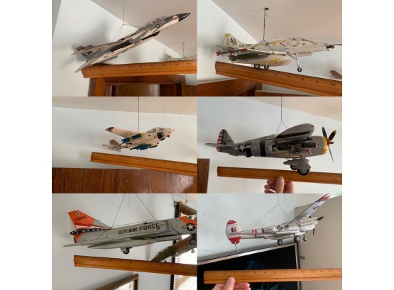 Lot Of 6 Military Model Planes (plastic)