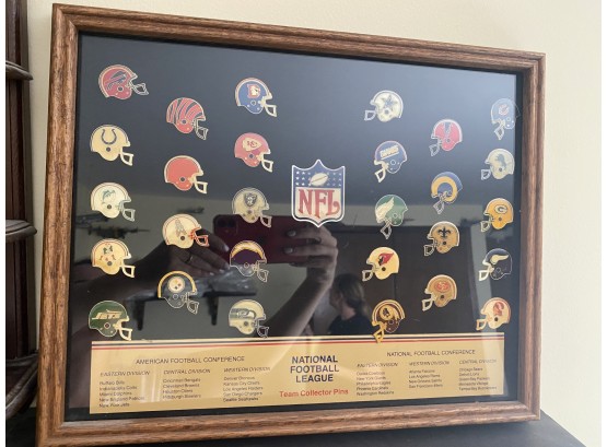 NFL Team Collector Pins Framed