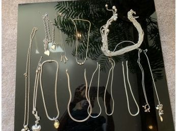 Lot Of Necklaces Including Hearts