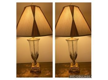 Pair Of Bombay Co Lamps