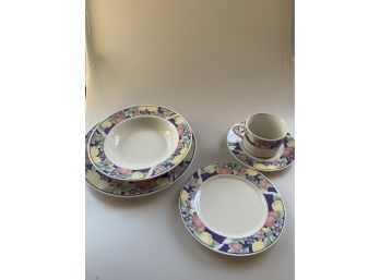 Stoneware China Service For 10 With Extras