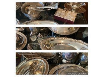 Lot Of Silver Plated Serve Ware