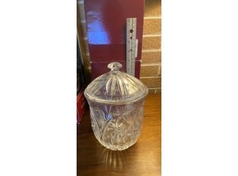 Gorham Crystal Lidded Jar