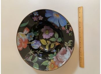 Enamel Floral Bowl
