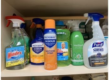 Large Lot Of Disinfectants