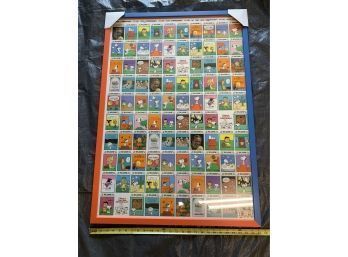 Peanuts - Uncut Sheet Of Trading Cards