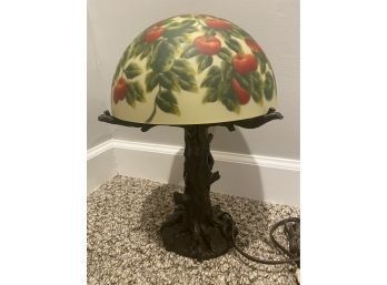 Stained Glass Apple Tree Lamp