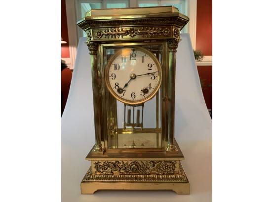 Antique Brass Clock