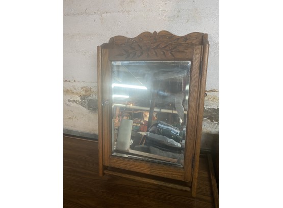 Vintage Oak Medicine Cabinet