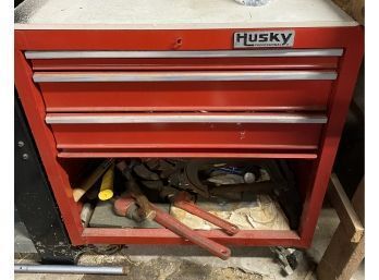 Husky Tool Cart Chest Filled