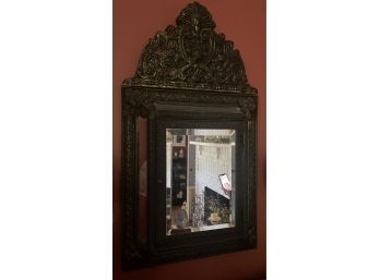 Vintage Metal Mirror/Key Cabinet