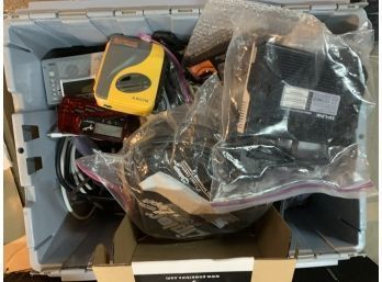 Very Large Lot Of Electronics  (10 Bins). Wide Assortment