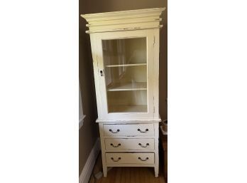 Cream Painted Tall Cabinet