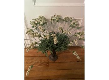 Silver Plated Handled Vase Floral Arrangement