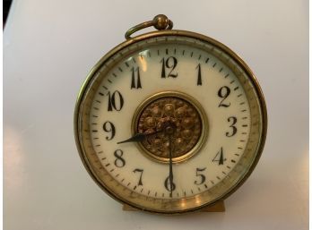 Antique Round Brass Carriage Clock