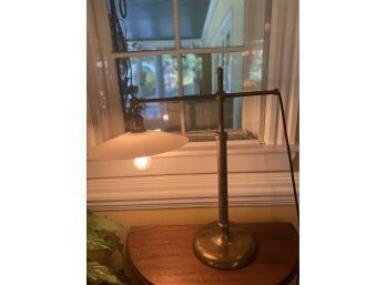 Antique Heavy Brass Desk Lamp Adjustable Height