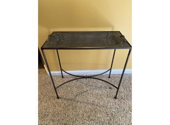Metal Serving Tray Table