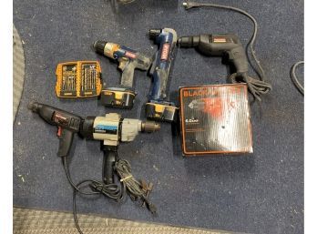 Lot Of 6 Drills And Bits