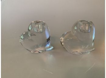 Hearts Of Glass Candleholders