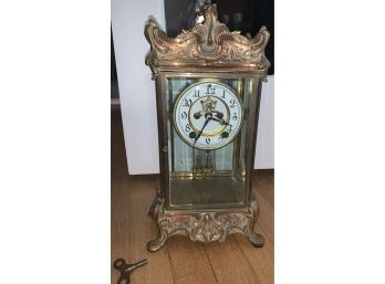 Antique Brass Clock