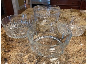 Lot Of 4 Glass Bowls