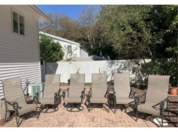 Six Patio Chairs, 2 Are Swivel